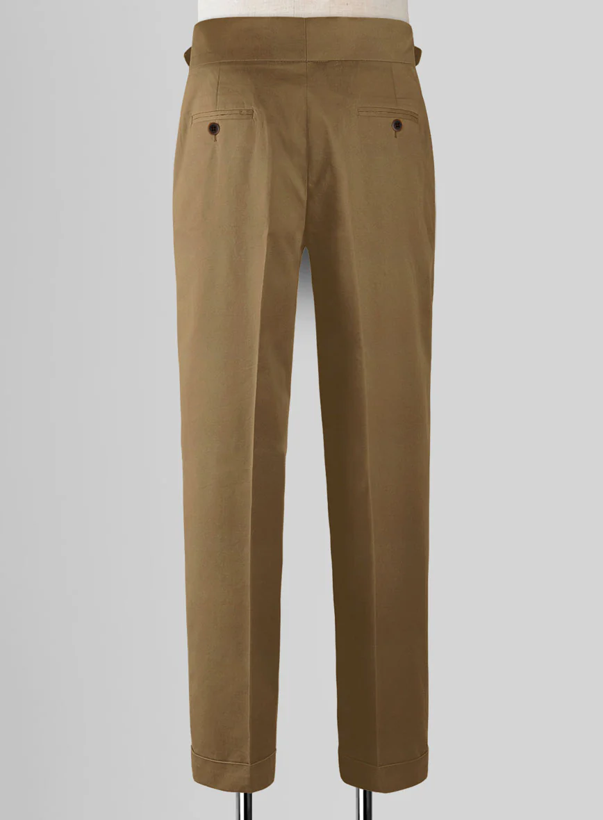 Dark Khaki Chino Gurkha Trousers - Image 2
