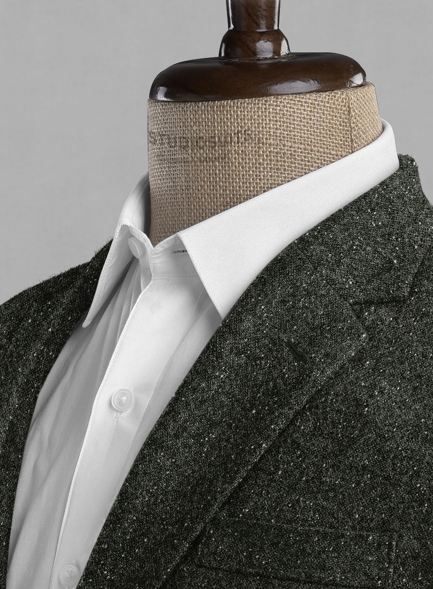 Dark Olive Flecks Donegal Tweed Suit - Image 3