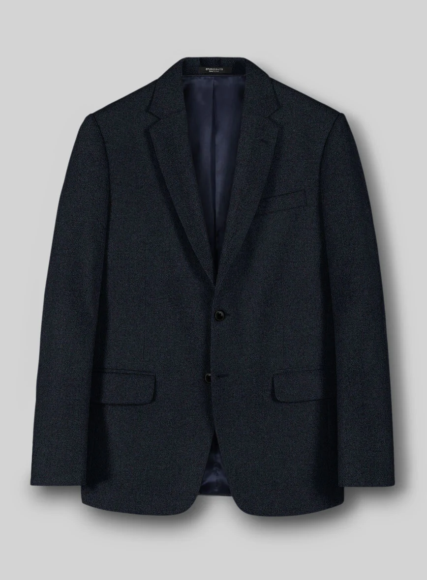 Dark Violet Heavy Tweed Jacket