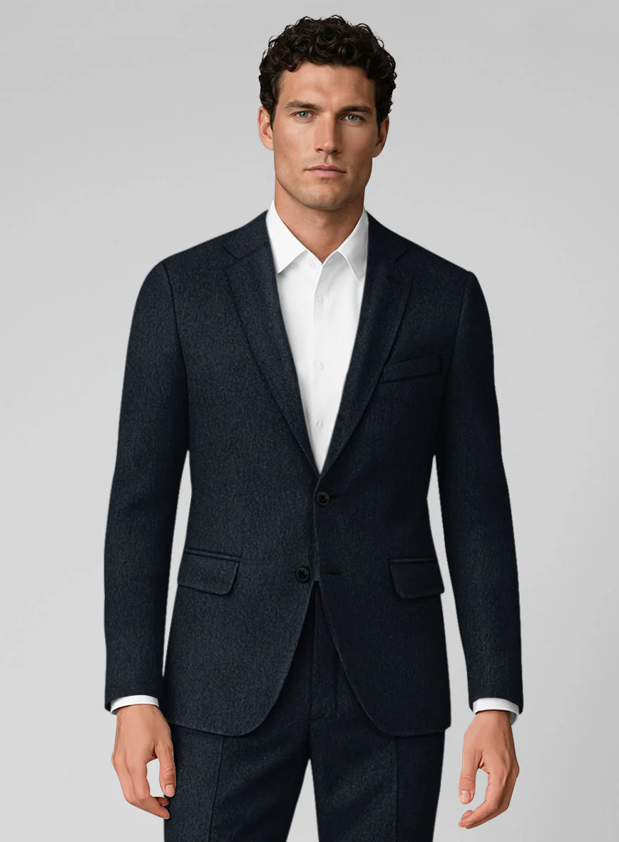 Dark Violet Heavy Tweed Jacket - Image 2