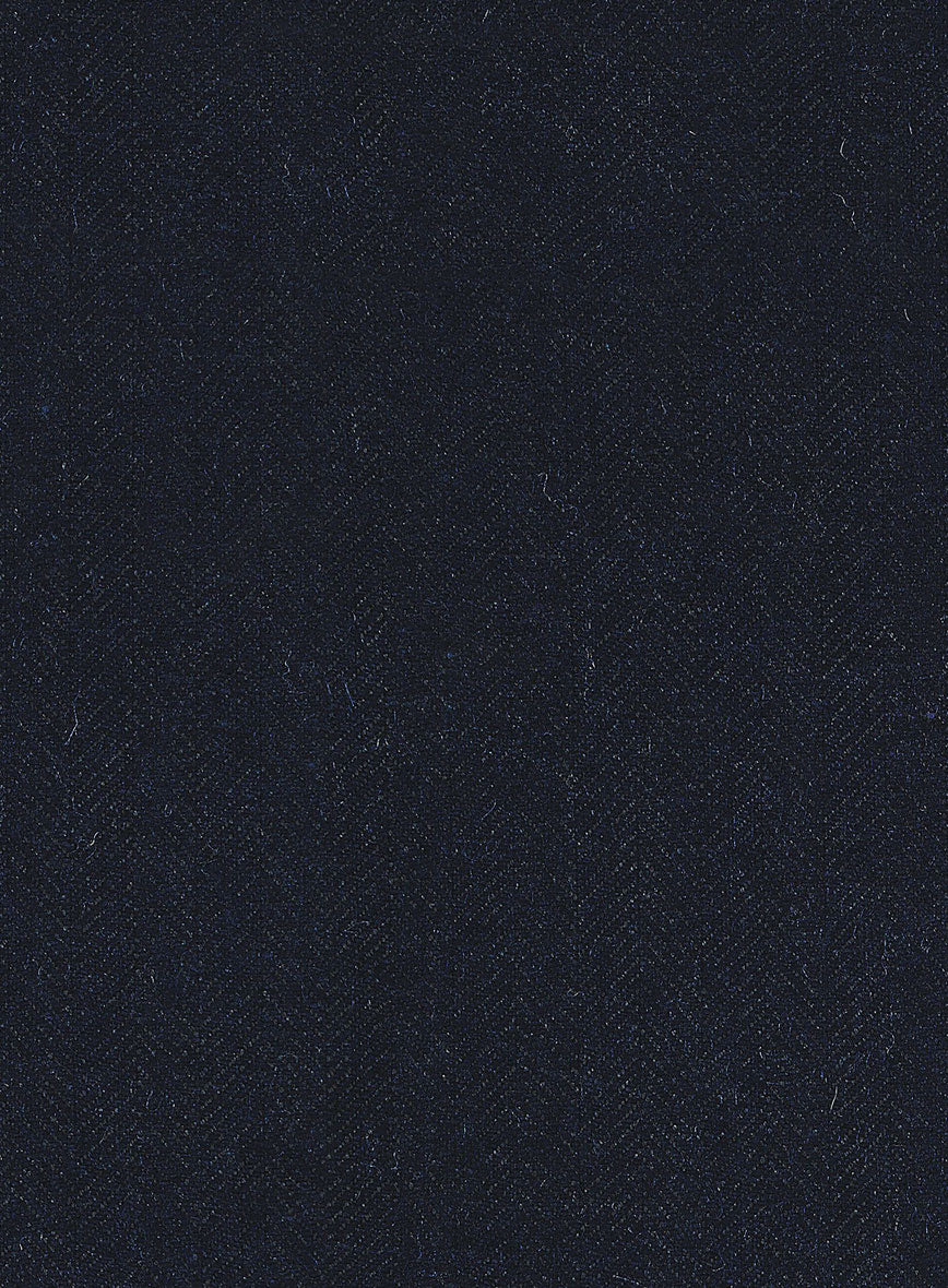 Deep Blue Herringbone Tweed Suit - Image 7