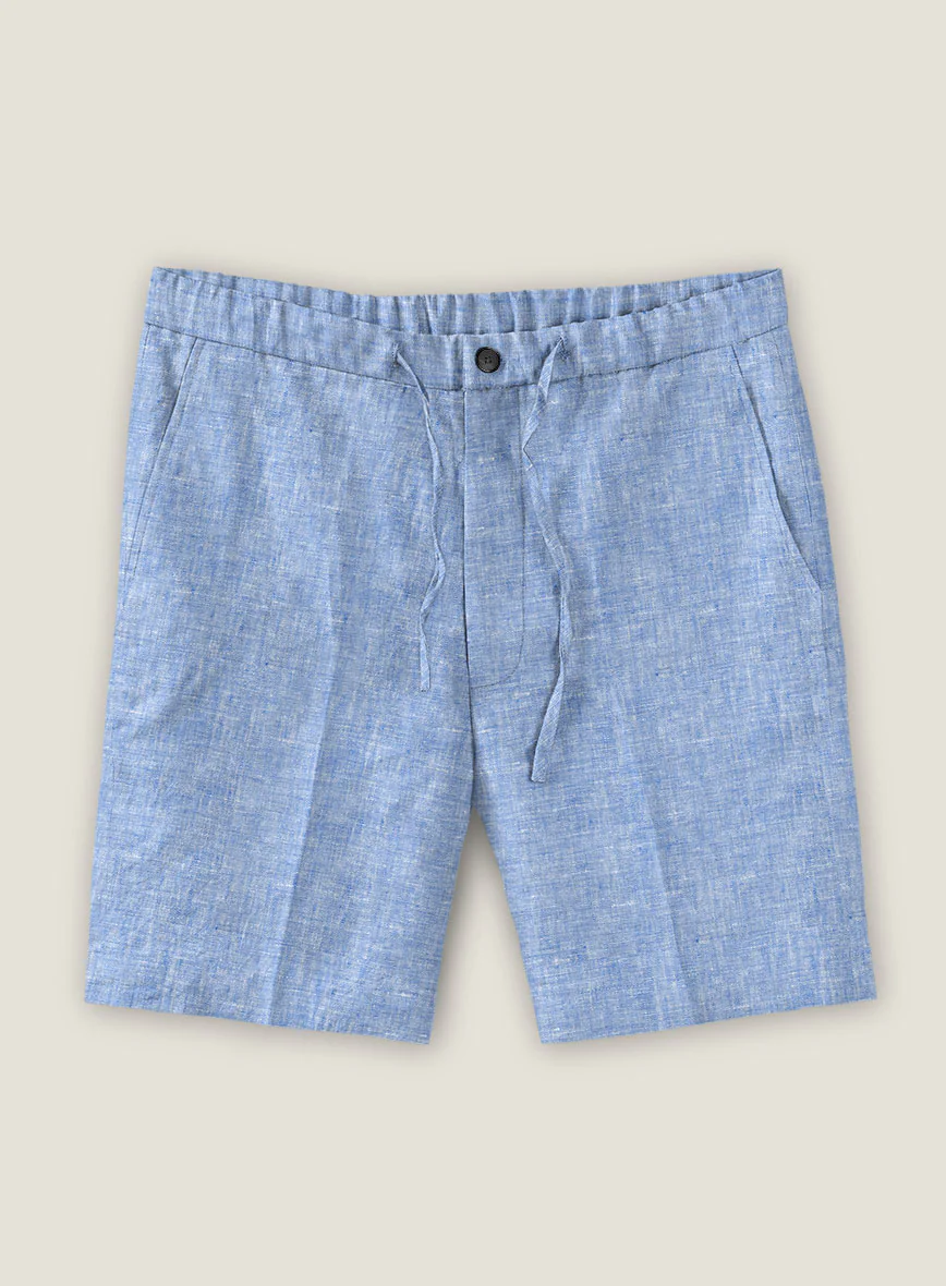 Desert Blue Linen Shorts