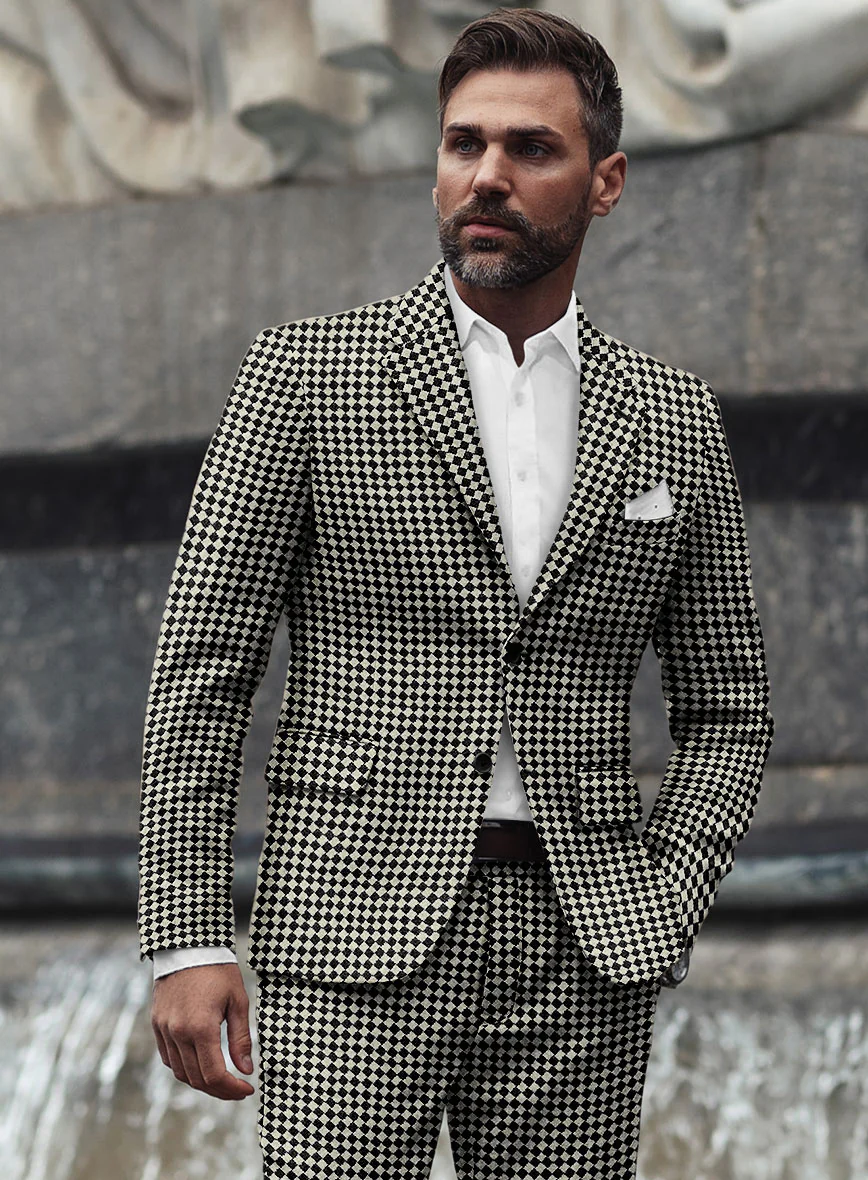 Diamond Noir Tweed Suit - Image 4