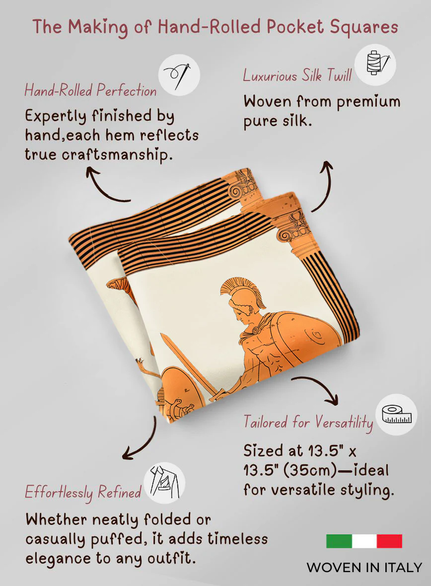 Diorama Silk Pocket Square - Image 5
