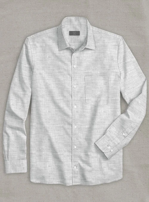 Dublin Gray Linen Shirt - Image 2