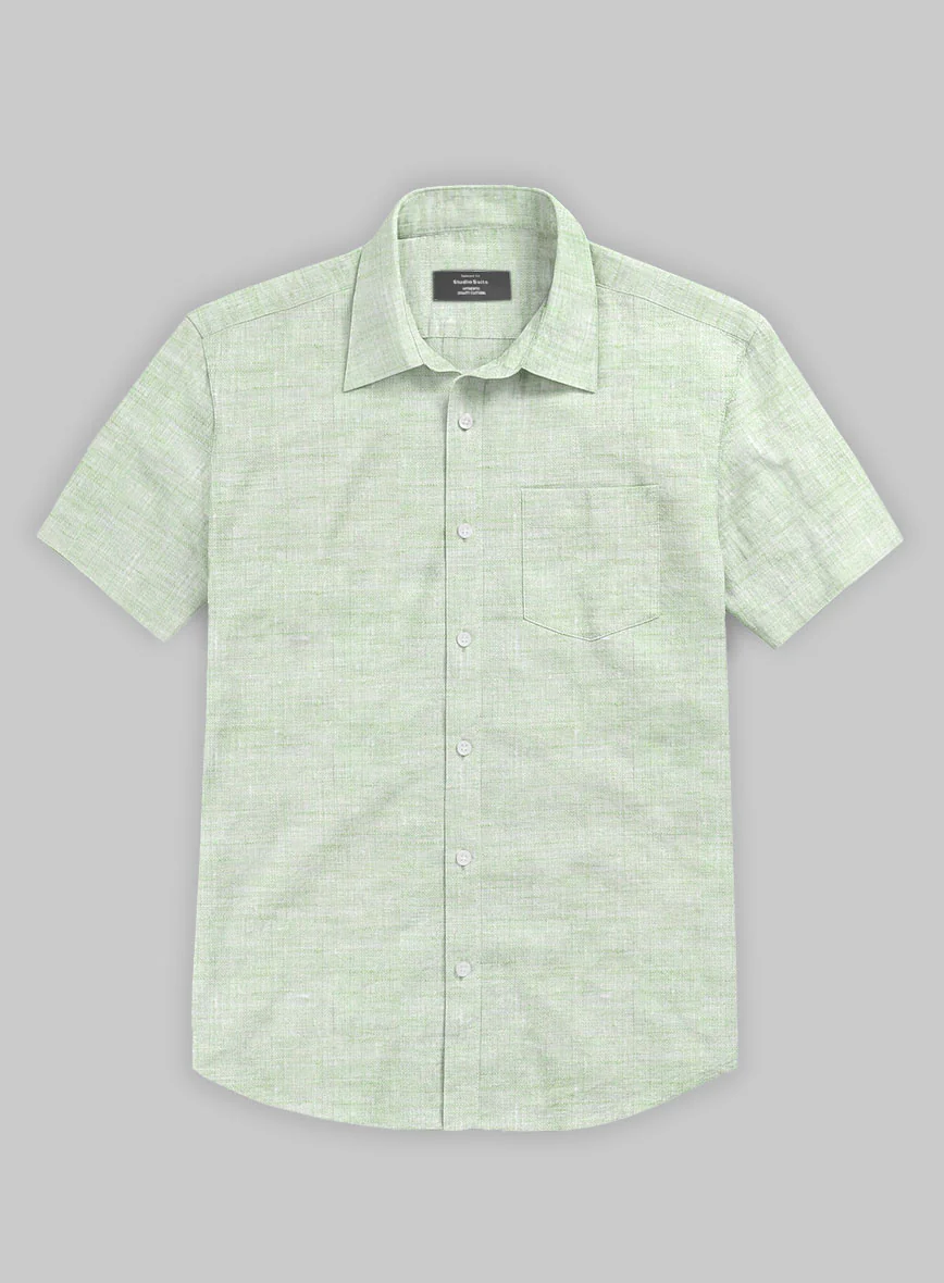 Dublin Sea Green Linen Shirt