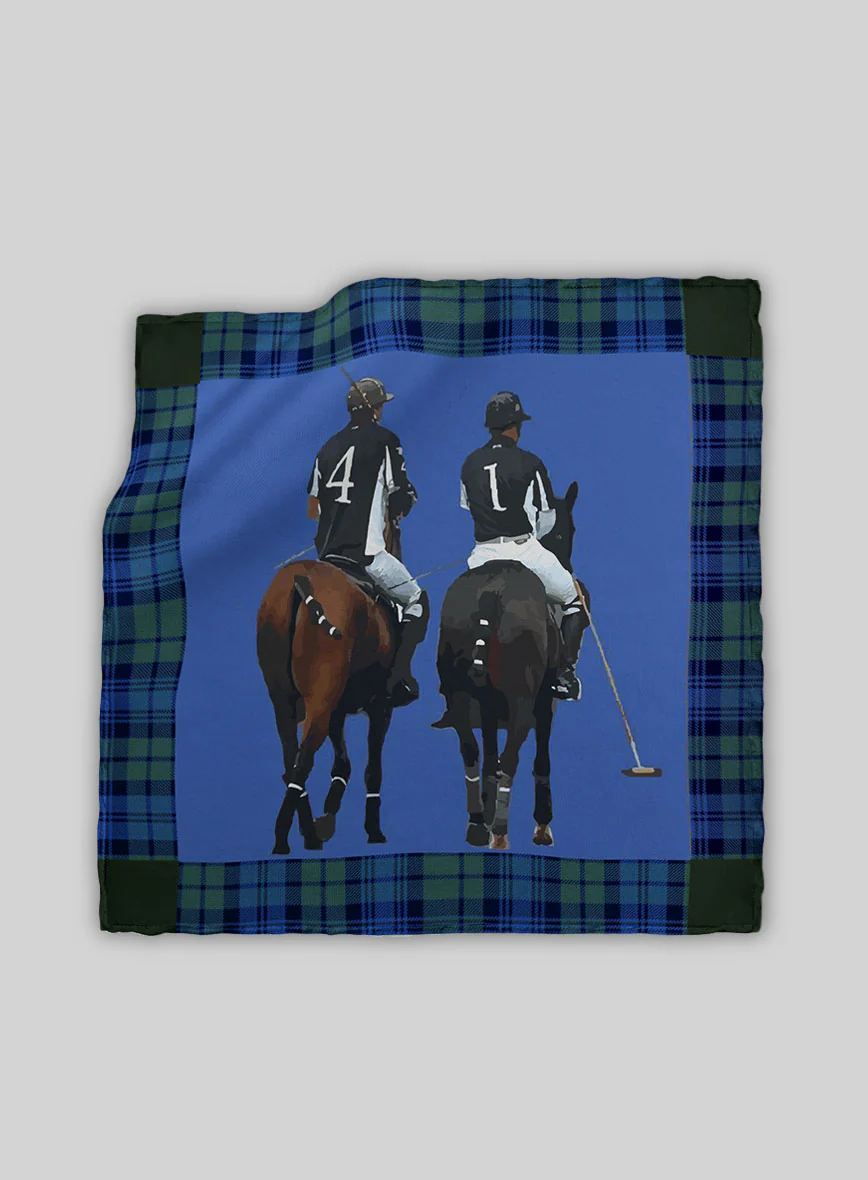 Dunleigh Polo Silk Pocket Square