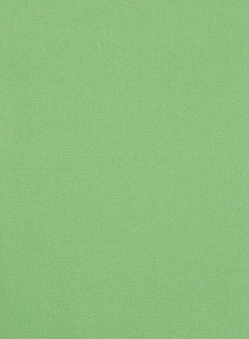Easter Green Napoli Stretch Light Weight Cotton Pants - Image 3