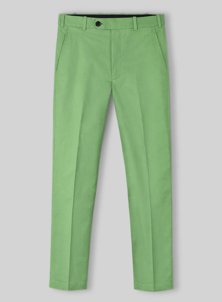 Easter Green Napoli Stretch Light Weight Cotton Suit - Image 4