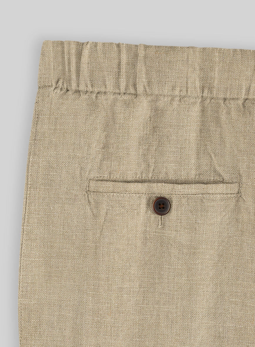 Easy Pants Maple Khaki Pure Linen - Image 6