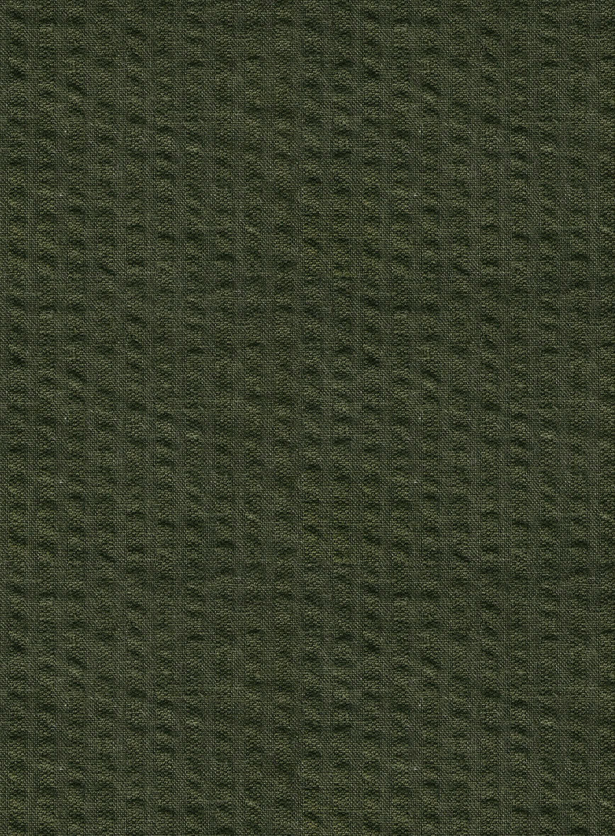 Easy Pants Olive Seersucker - Image 3