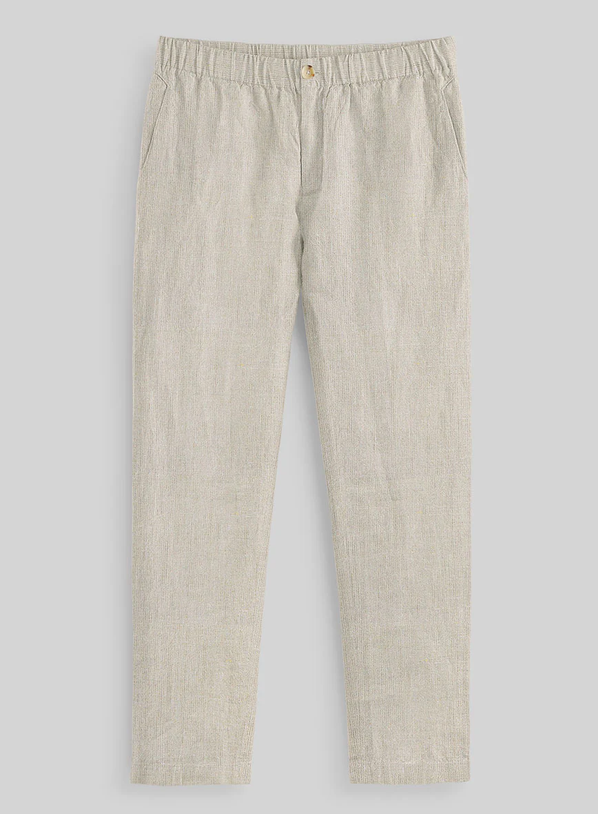 Easy Pants Barn Beige Linen