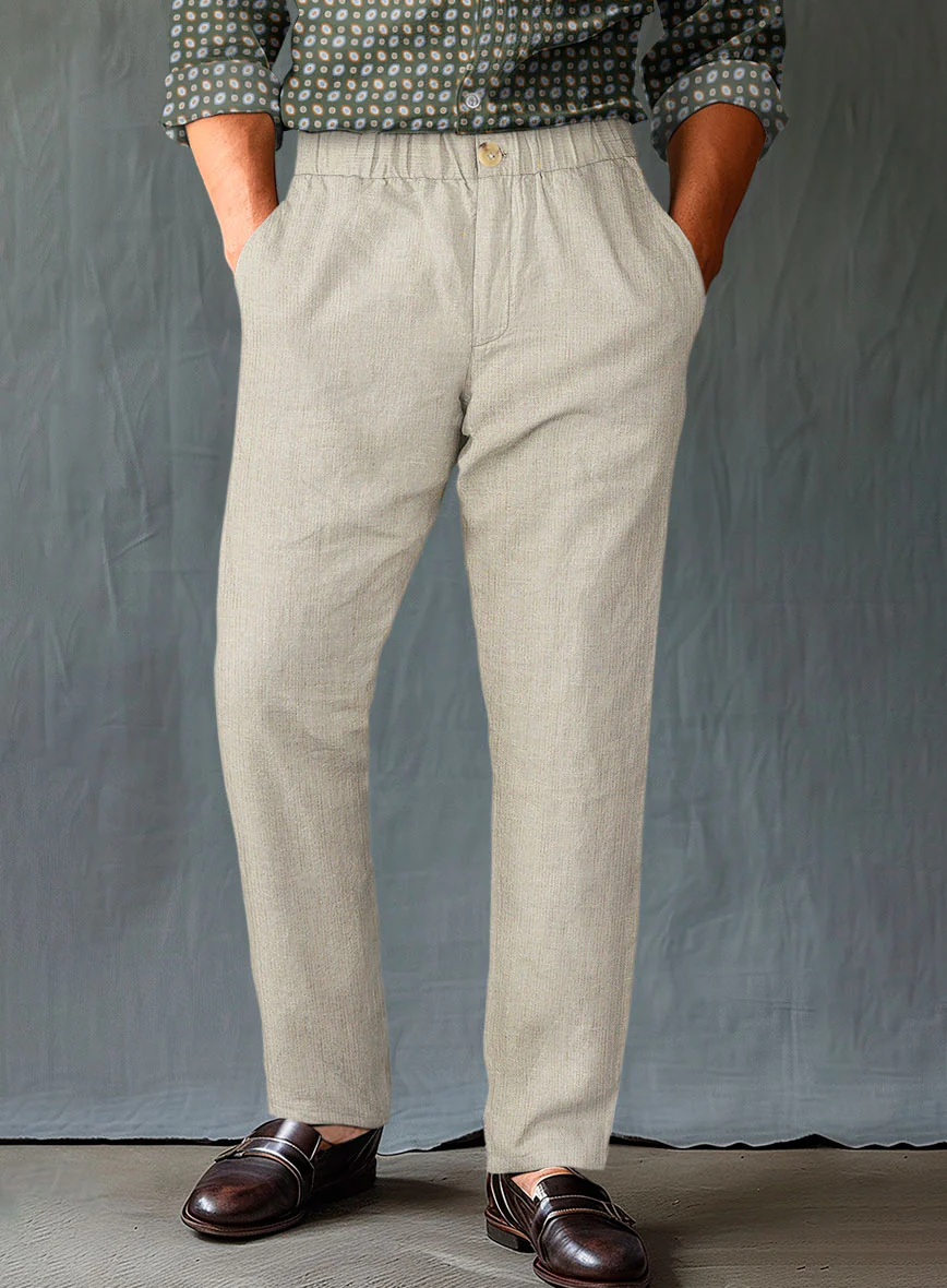 Easy Pants Barn Beige Linen - Image 2