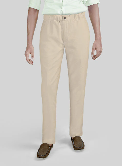 Easy Pants Sand Cotton Canvas - Image 2