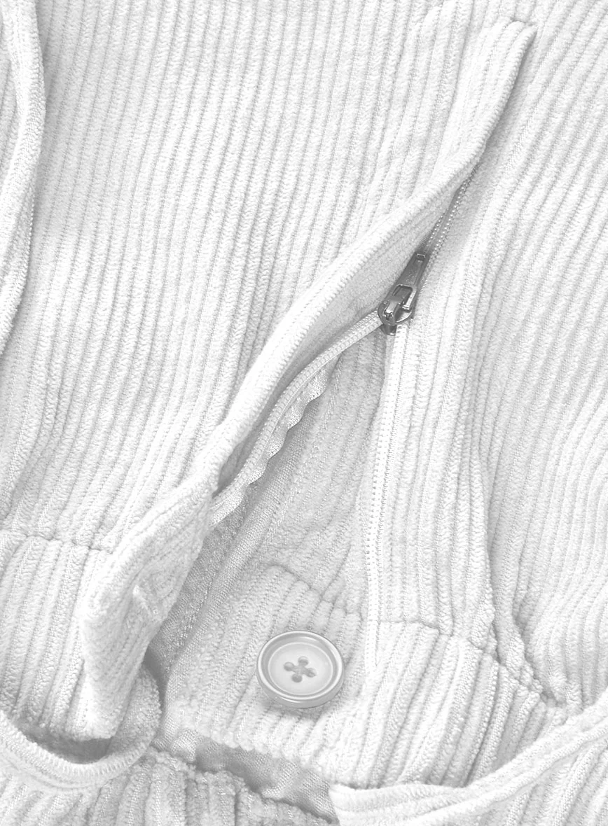 Easy Pants White Corduroy - Image 4