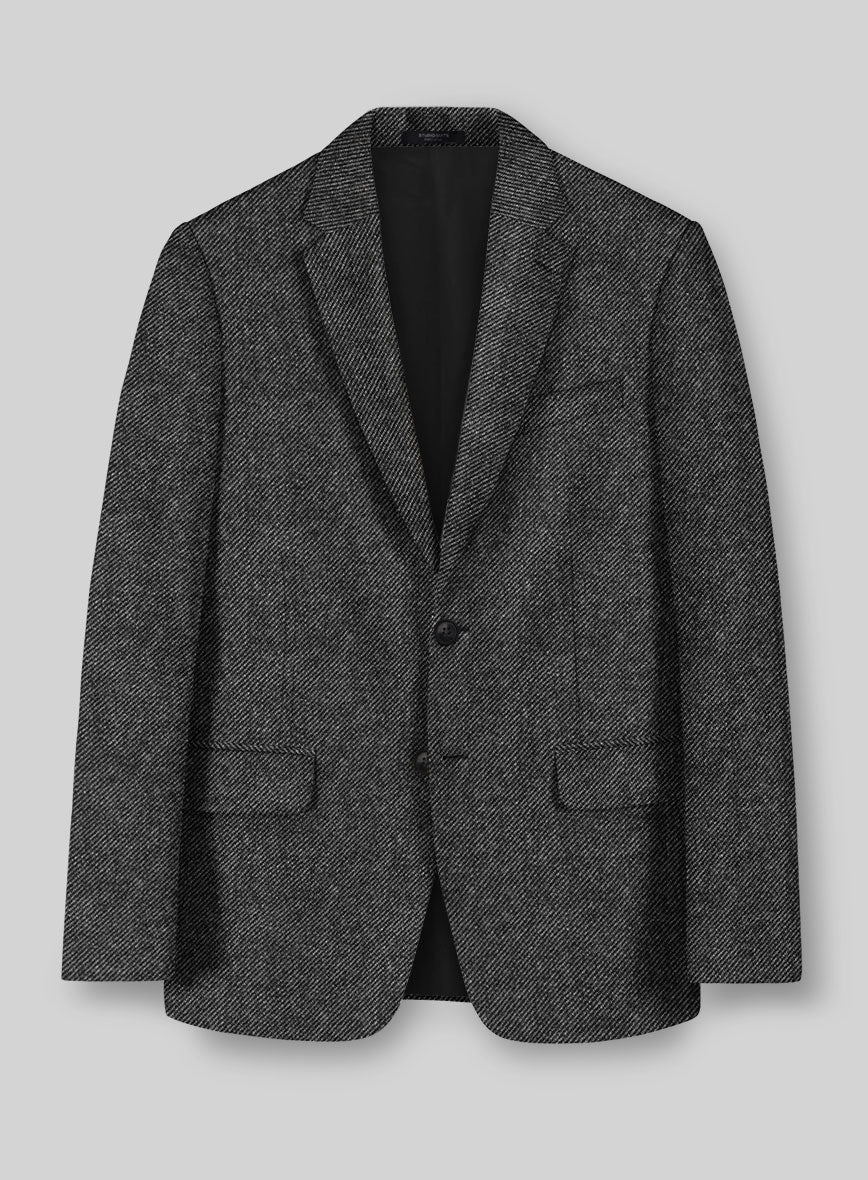 Ebony Twill Gray Tweed Suit - Image 2