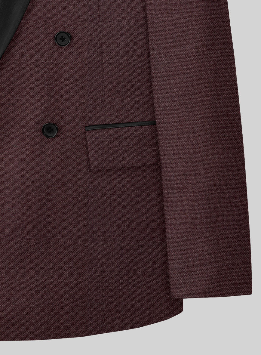 Enigma Wine Double Breasted Tuxedo Suit - Image 6