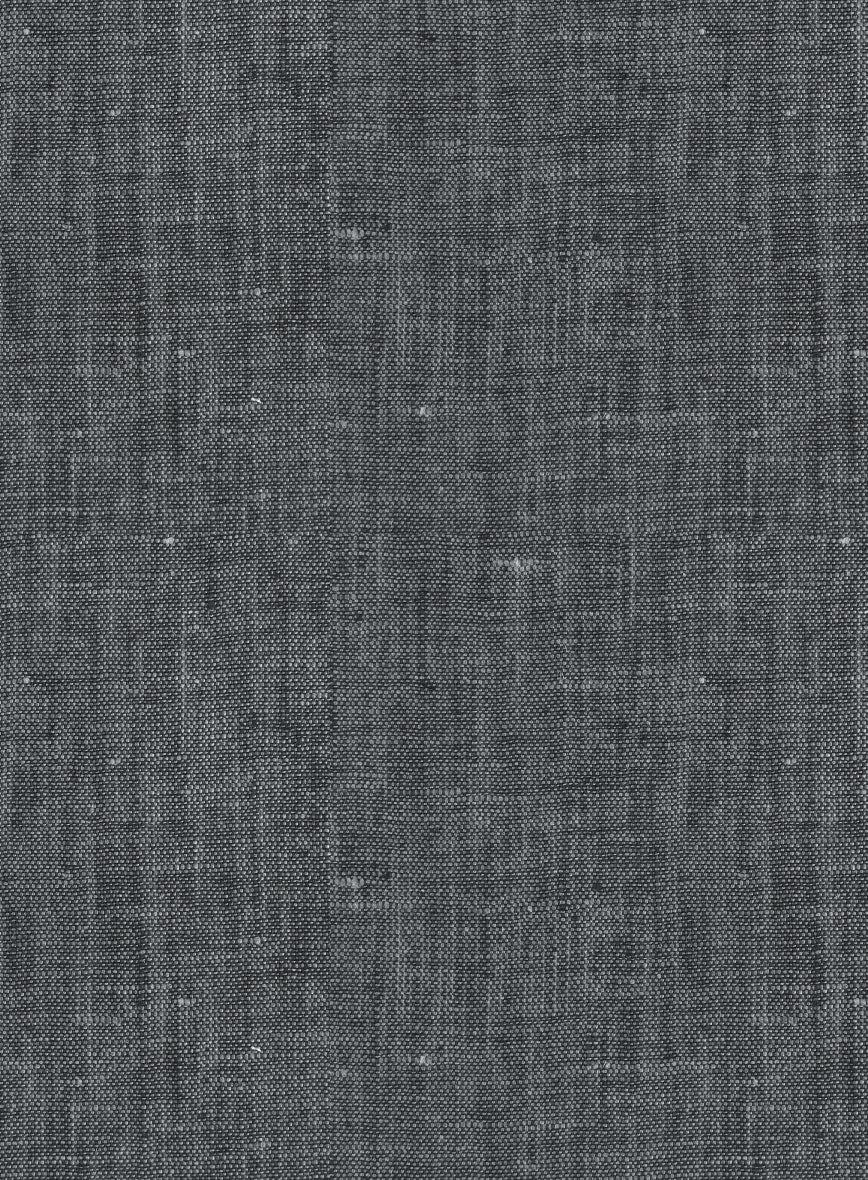 European Ash Gray Linen Shirt - Image 5