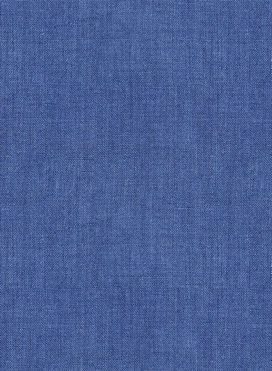 European Cruise Blue Linen Shirt - Image 5