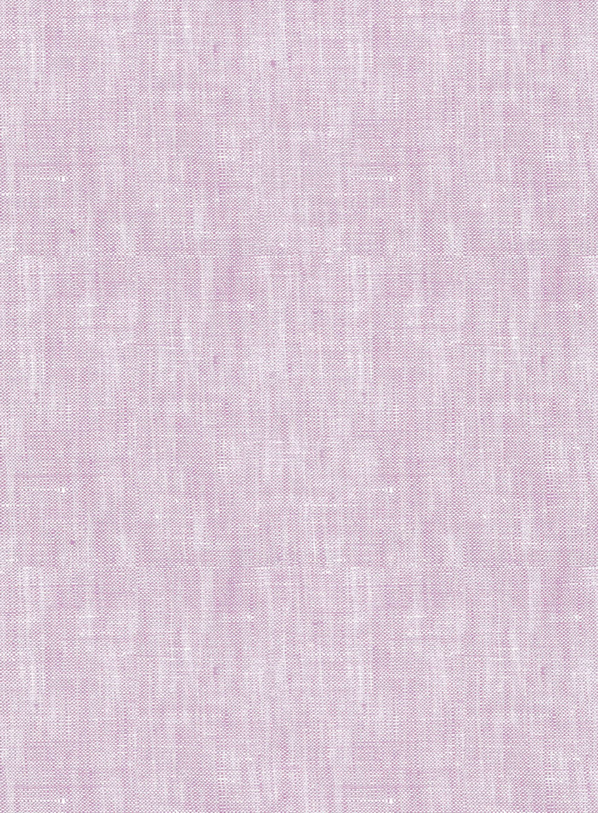 European Light Violet Linen Shirt - Image 5