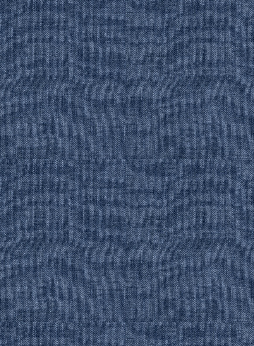 European Nile Blue Linen Shirt - Image 5