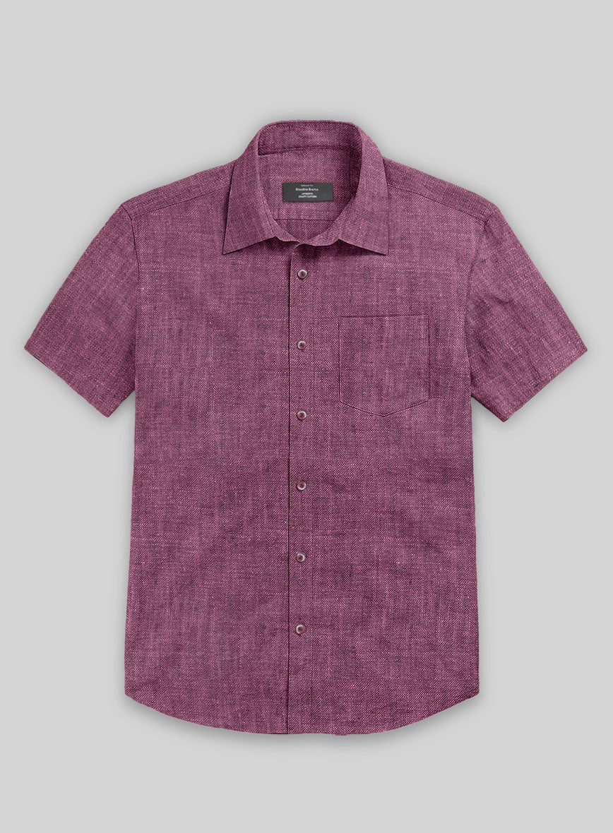 European Orchid Purple Linen Shirt