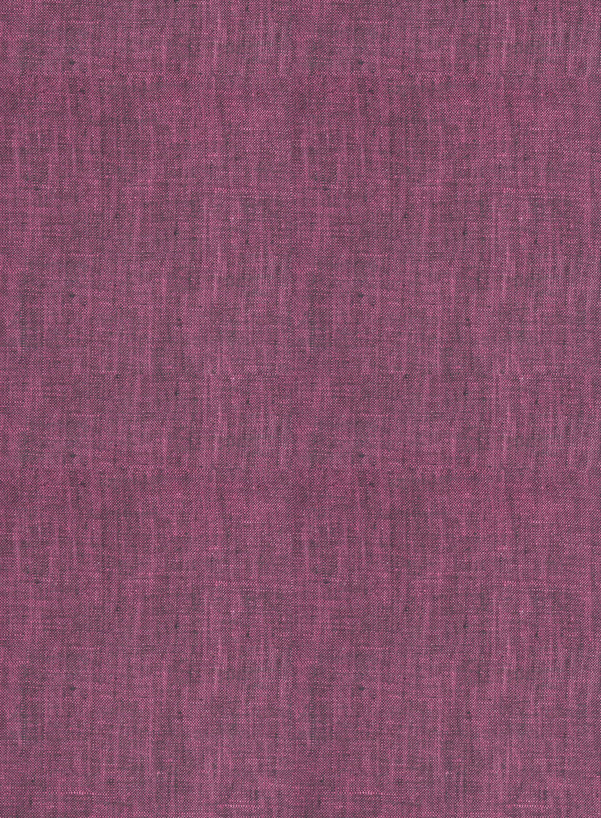 European Orchid Purple Linen Shirt - Image 4