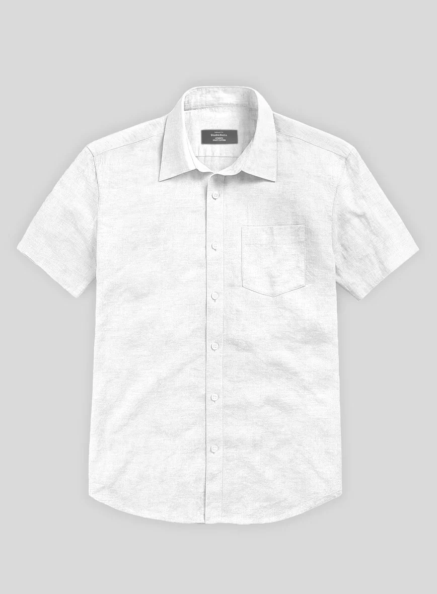 European White Linen Shirt