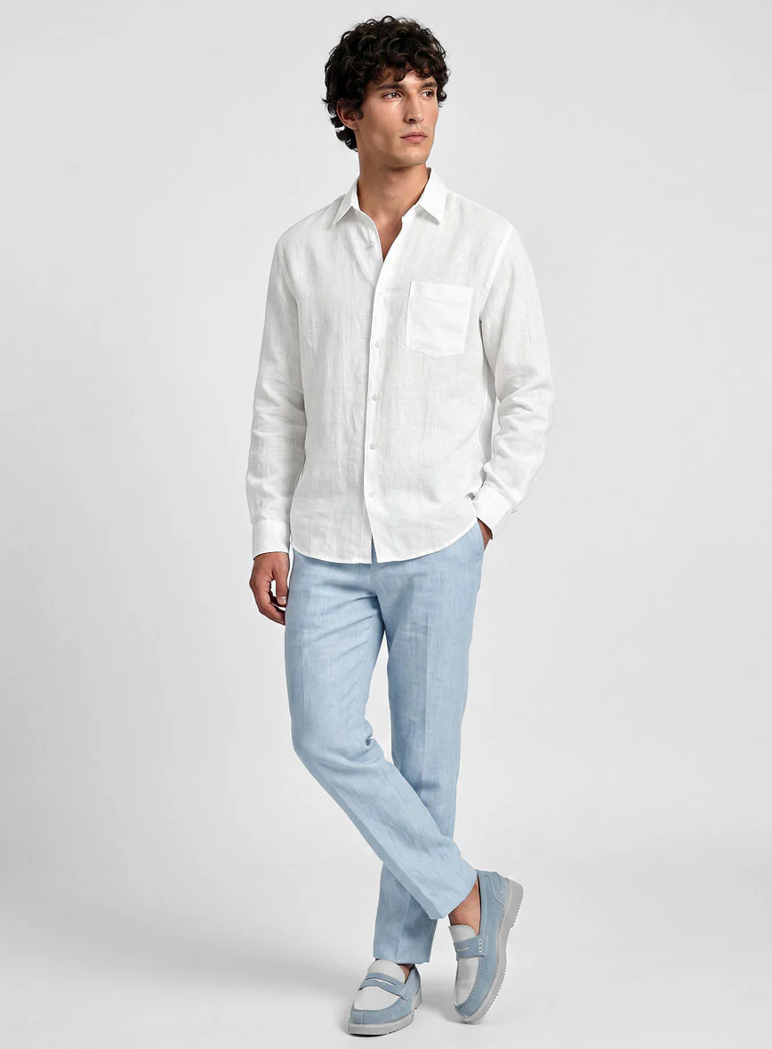 European White Linen Shirt - Image 4