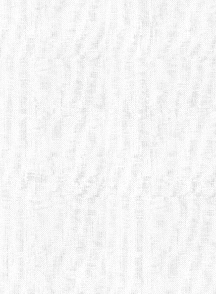 European White Linen Western Style Shirt - Image 3