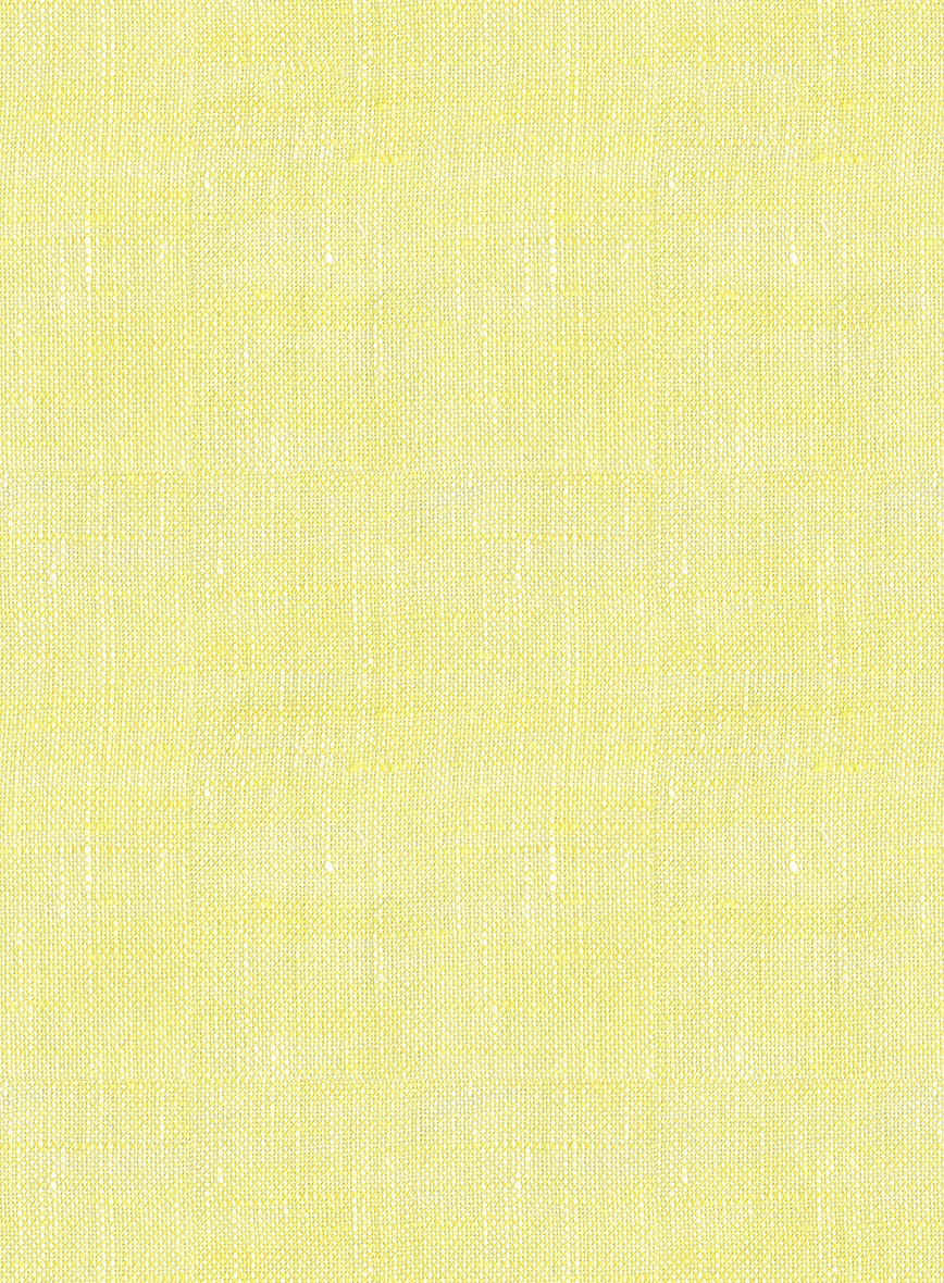 European Yellow Linen Shirt - Image 5