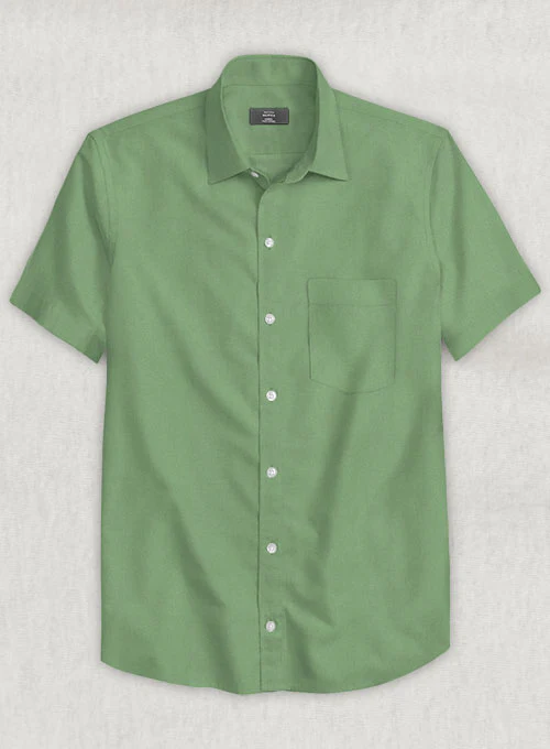 Fern Green Stretch Twill Shirt