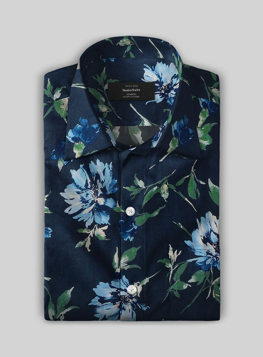 Floret Haze Cotton Lycra Shirt