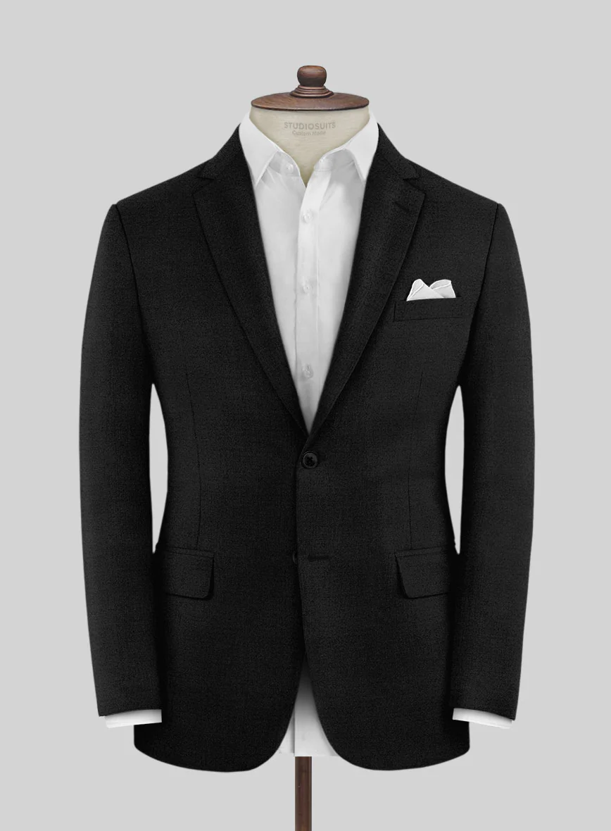 Fresco Black Wool Suit - Image 3