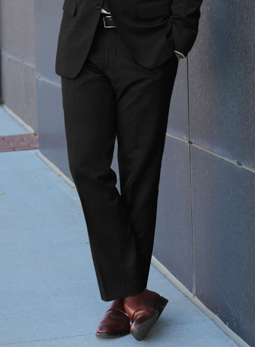 Fresco Black Wool Suit - Image 4