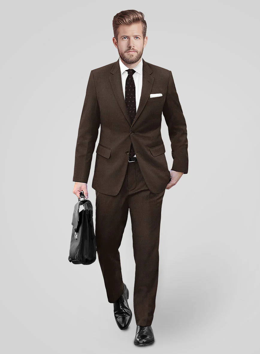 Fresco Brown Wool Suit - Image 2