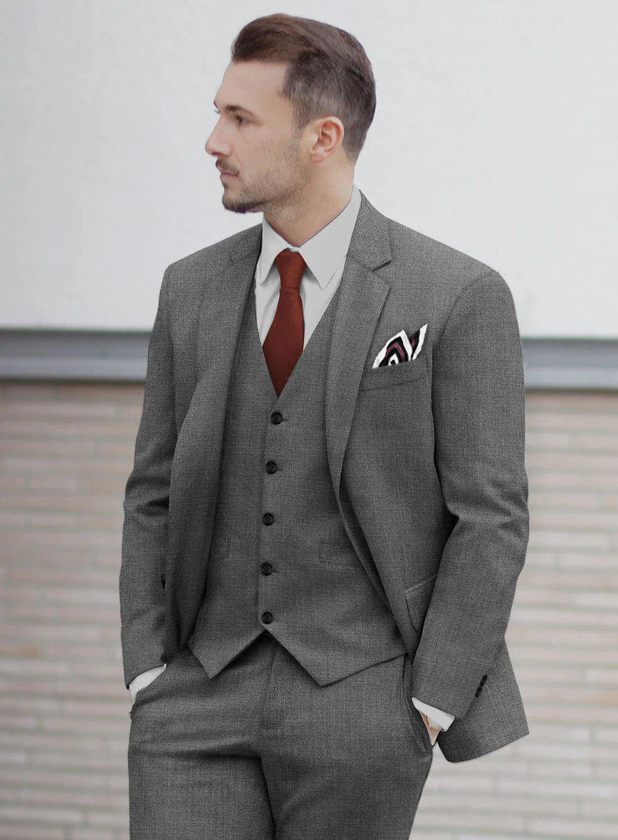 Fresco Gray Wool Jacket - Image 2