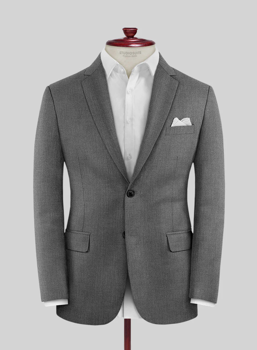 Fresco Gray Wool Suit - Image 3