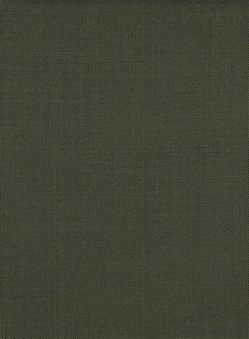 Fresco Olive Wool Suit - Image 6