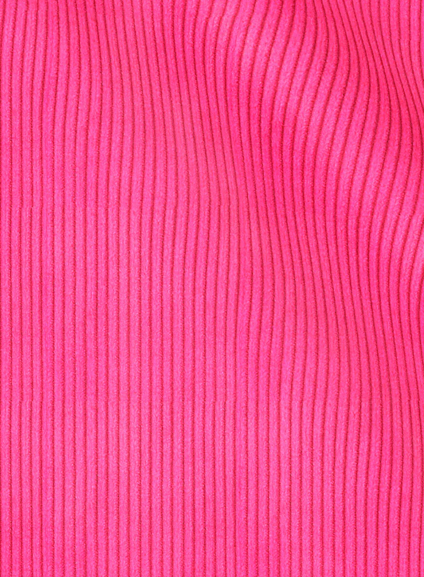 Fusica Pink Corduroy Double Breasted Jacket - Image 3