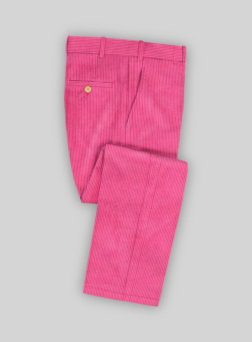 Fusica Pink Corduroy Double Breasted Suit - Image 5