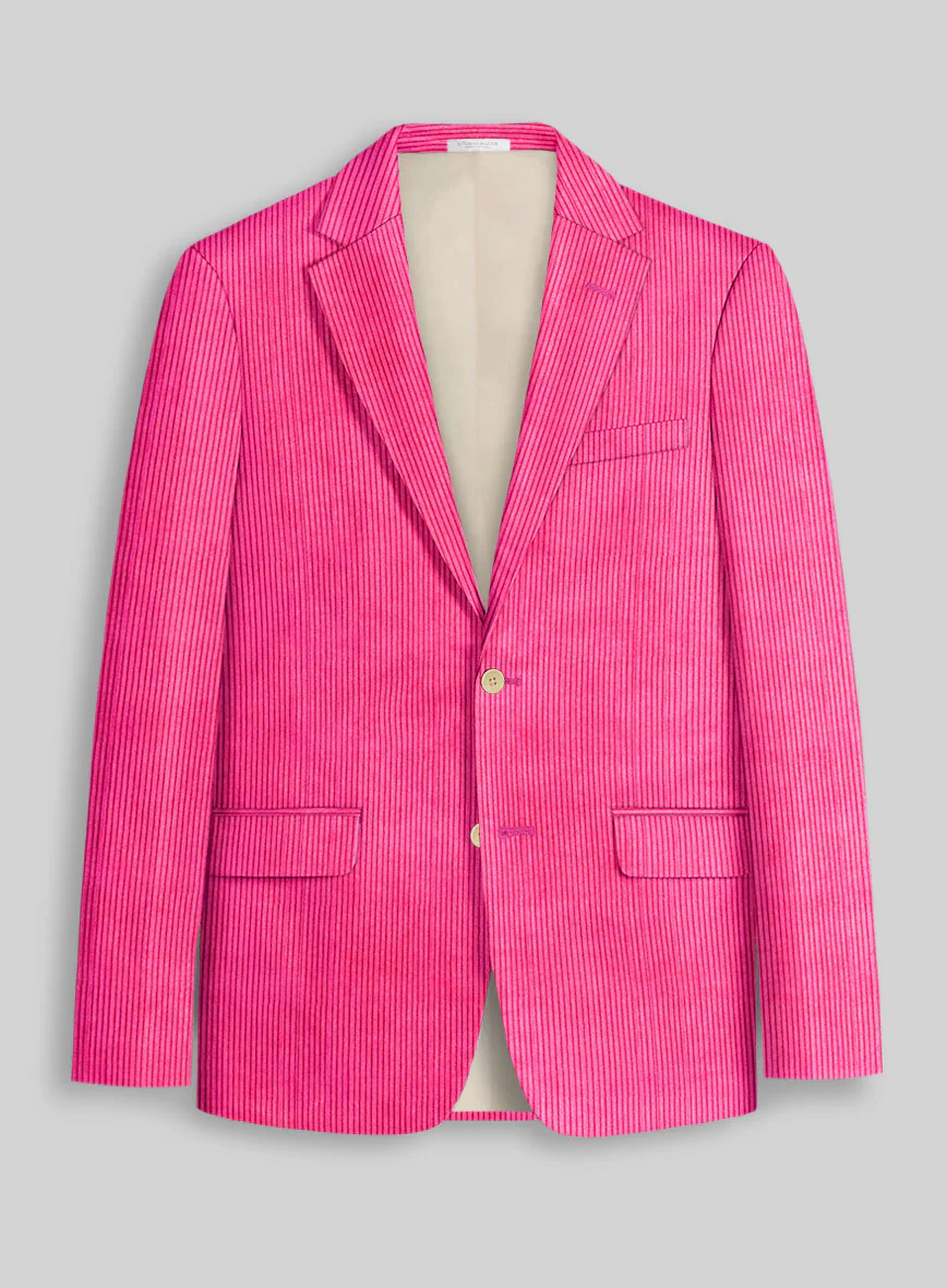 Fusica Pink Corduroy Jacket