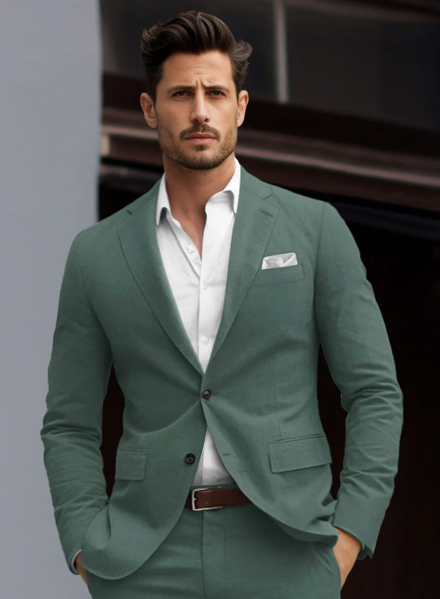 Gallo Green Stretch Chino Jacket - Image 2