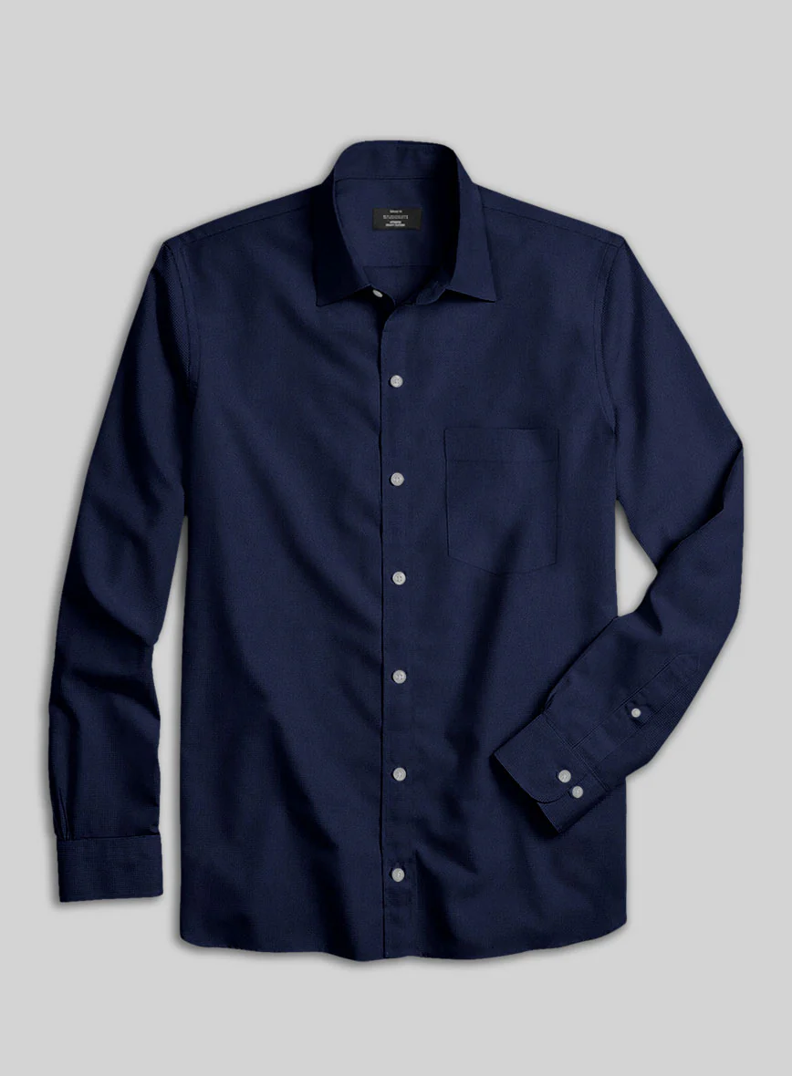 Giza Air Blue Cotton Shirt - Image 3