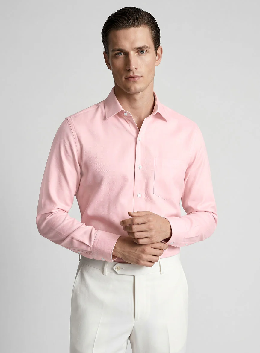 Giza Light Pink Cotton Shirt