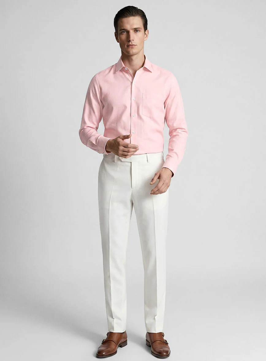 Giza Light Pink Cotton Shirt - Image 4