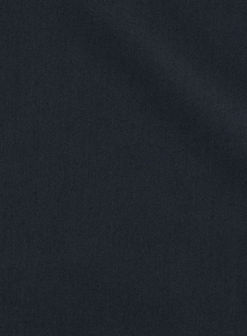 Giza Navy Blue Cotton Shirt - Image 5