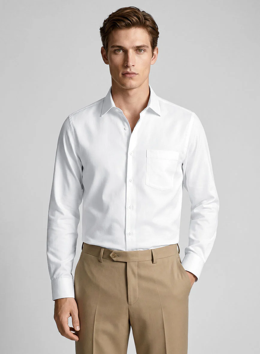 Giza White Cotton Shirt