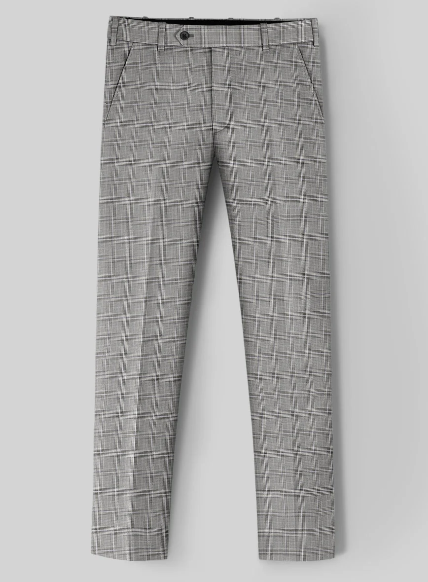 Glen Wool Light Gray Suit - Image 5