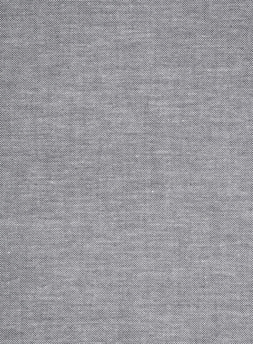 Graphite Oxford Cotton Lycra Shirt - Image 4